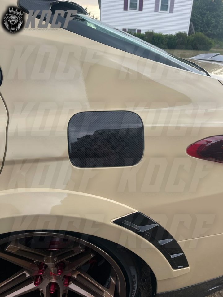 Gas Door Carbon Fiber Replacement 2018-2023 Toyota Camry Compatible - Customizable - KOCF.com - Car Parts