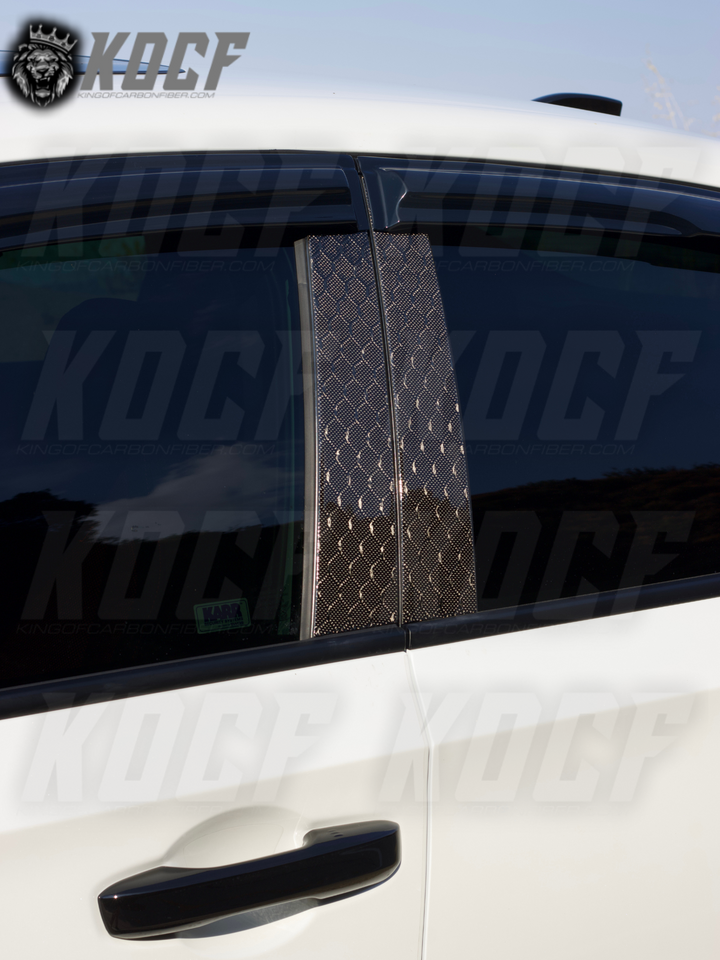 2022+ 11th Gen Civic Carbon Fiber Exterior B Pillars - KOCF.com - Car Parts