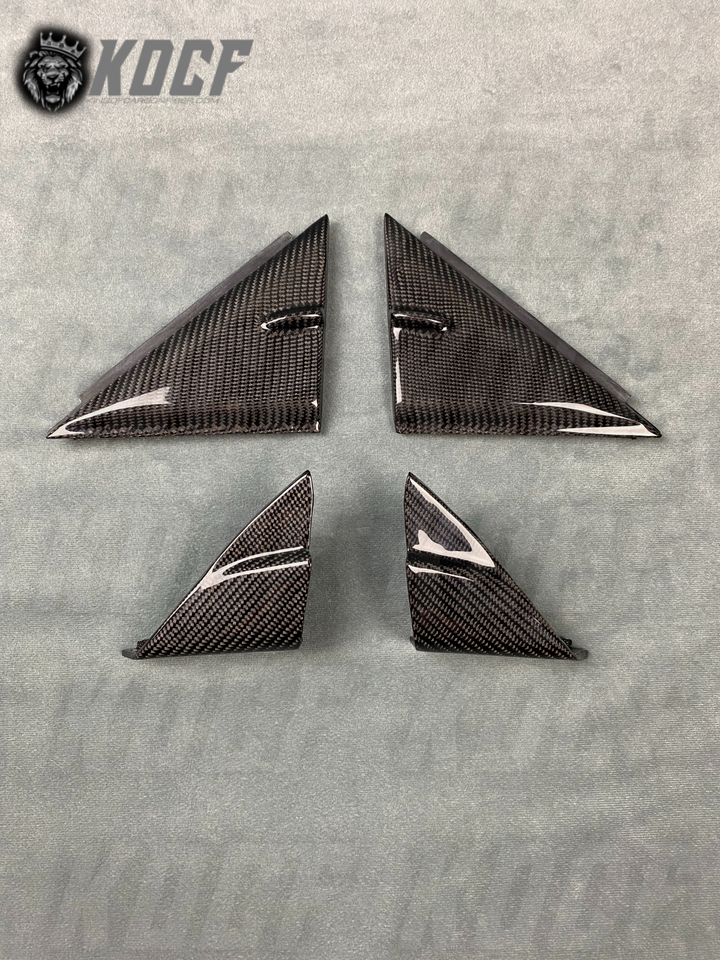 Bundle Exterior & Interior Mirror Door Triangle Carbon Fiber 2018-2022 Toyota Camry Compatible - KOCF.com - Car Parts