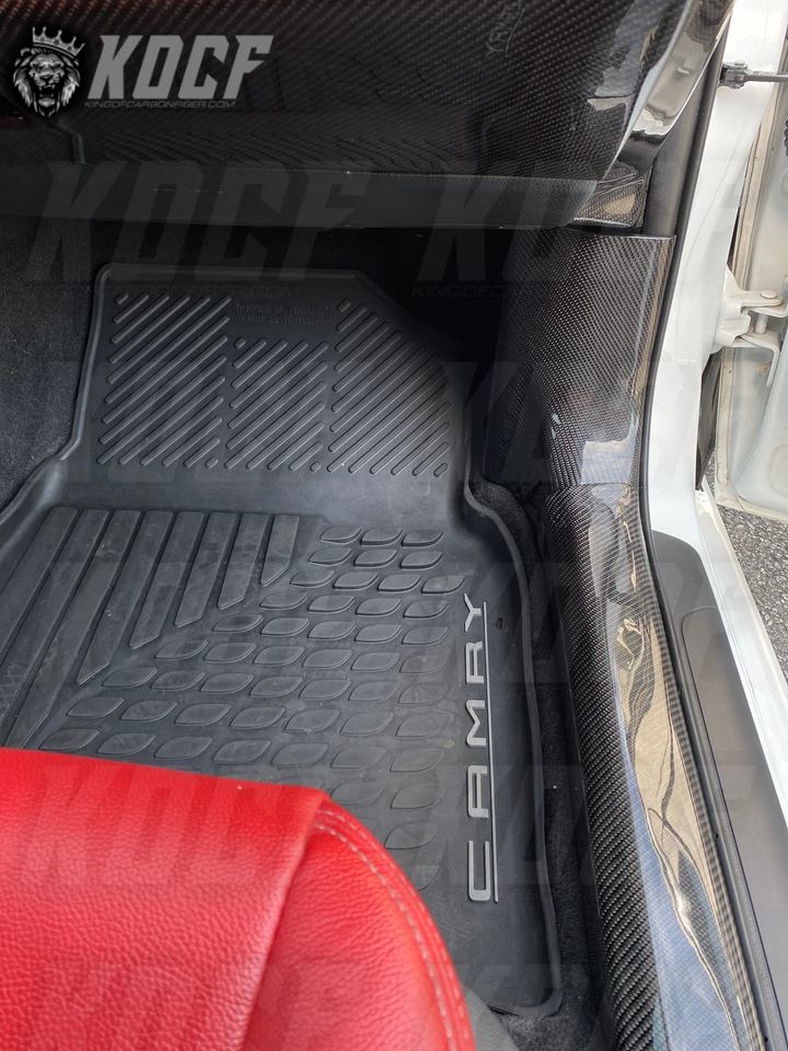 Kick Panel ABC Full Set Carbon Fiber 2018-2023 Toyota Camry Compatible - KOCF.com - Car Parts