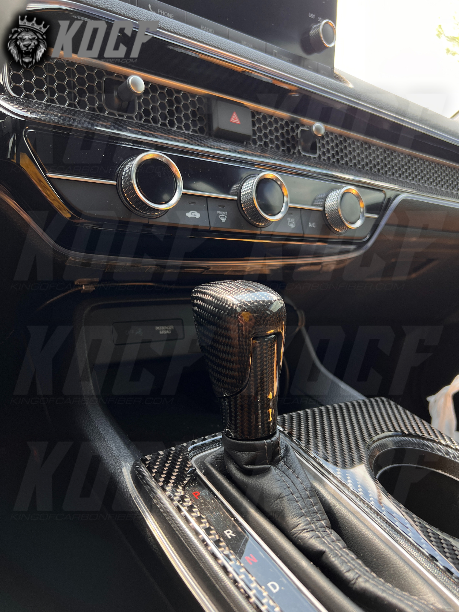 IN STOCK - Shift Knob Replacement Carbon Fiber 2022+ 11th Gen Civic - KOCF.com - Car Parts