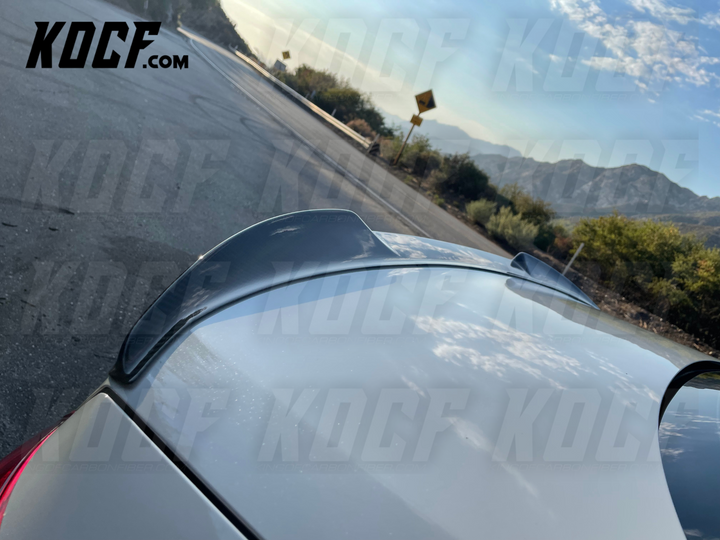 CF Spoiler for 2022+ Honda Civic 11th Gen Sedan V-Style Carbon Fiber Trunk Lid Spoiler - KOCF.com - Car Parts