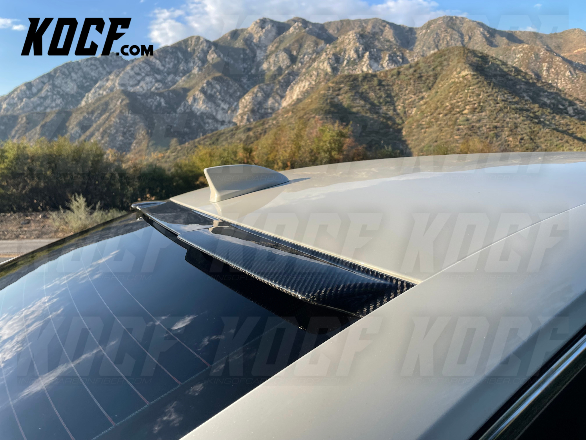 CF Roof Spoiler for 2022+ Honda Civic 11th Gen Sedan Carbon Fiber Rear Window Roof Spoiler Wing