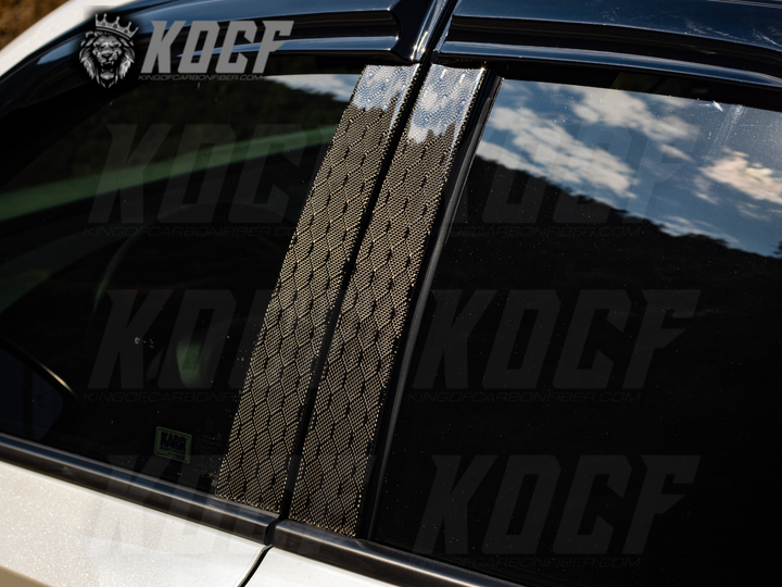 2022+ 11th Gen Civic Carbon Fiber Exterior B Pillars - KOCF.com - Car Parts