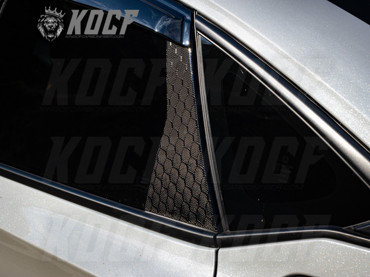 2022+ 11th Gen Civic Carbon Fiber Exterior B Pillars - KOCF.com - Car Parts