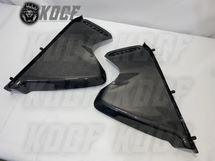 Side Dash Door Vent Panels (2pcs) Carbon Fiber 2018-2023 Toyota Camry Compatible - KOCF.com - Car Parts