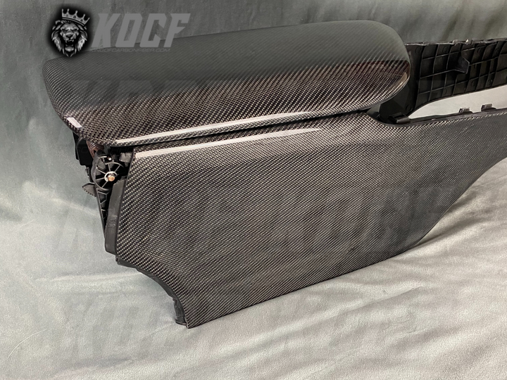 Center Armrest and Console Side Panels Carbon Fiber 2018-2023 Toyota Camry Compatible - KOCF.com - Car Parts