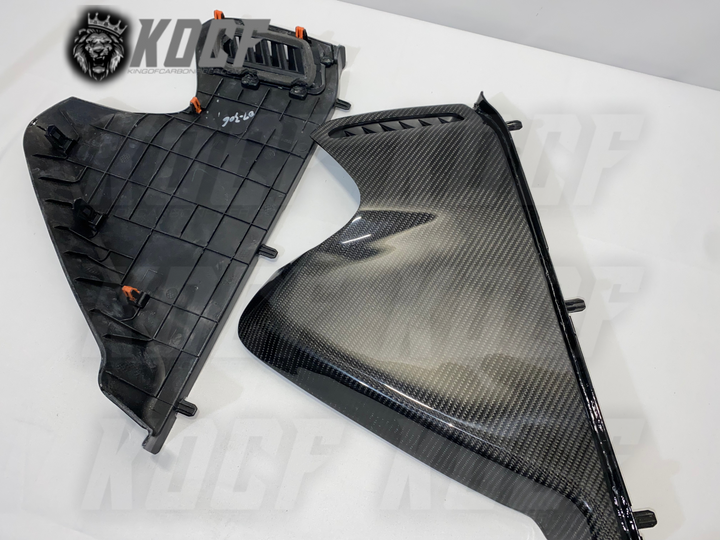 Side Dash Door Vent Panels (2pcs) Carbon Fiber 2018-2023 Toyota Camry Compatible - KOCF.com - Car Parts