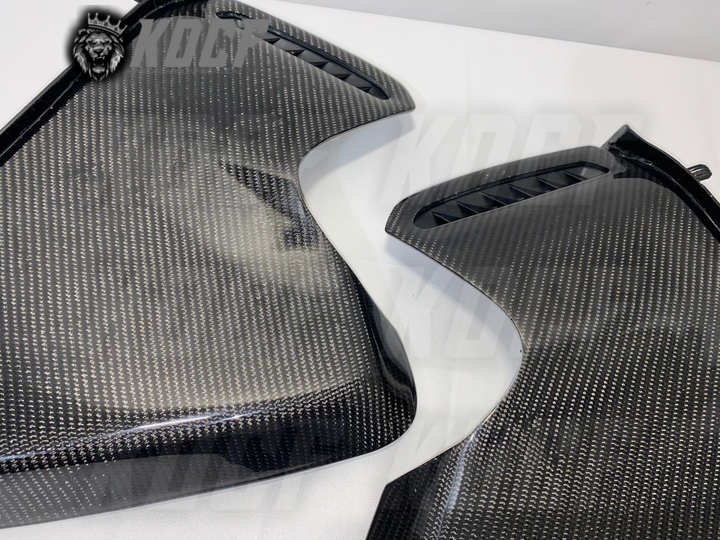 Side Dash Door Vent Panels (2pcs) Carbon Fiber 2018-2023 Toyota Camry Compatible - KOCF.com - Car Parts