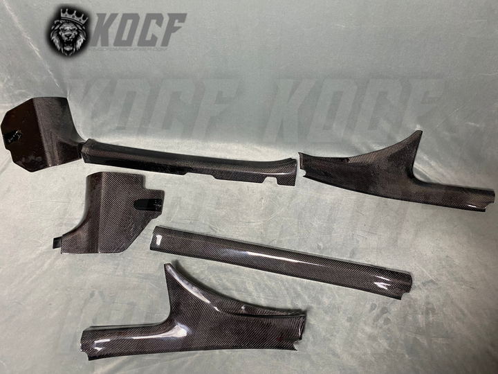 Kick Panel ABC Full Set Carbon Fiber 2018-2023 Toyota Camry Compatible - KOCF.com - Car Parts