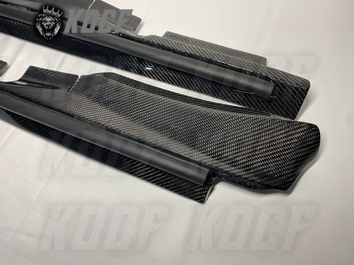 Engine Side Pieces Carbon Fiber 2018-2022 Toyota Camry i4 & 2019 Compatible - KOCF.com - Car Parts