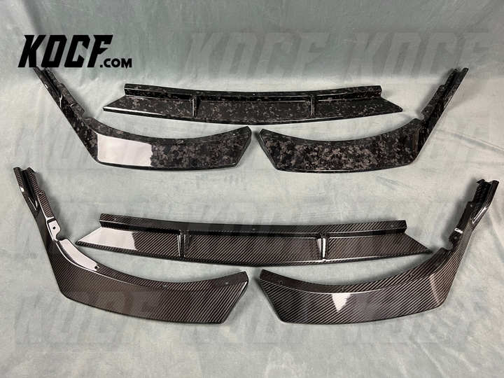 CF Front Lip for 2018-2023 Toyota Camry Compatible Real Carbon Fiber Front Bumper Body Kit Lip - KOCF.com - Car Parts