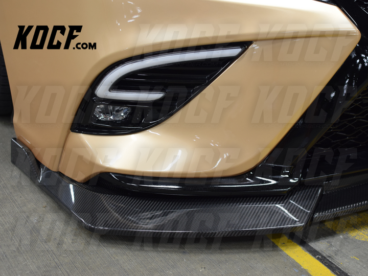 CF Front Lip for 2018-2023 Toyota Camry Compatible Real Carbon Fiber Front Bumper Body Kit Lip - KOCF.com - Car Parts