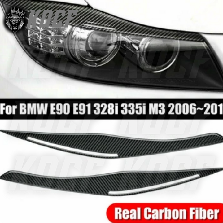 BMW E91 Carbon Fiber Eyelids | BMW  Eyelids | King Of Carbon Fiber