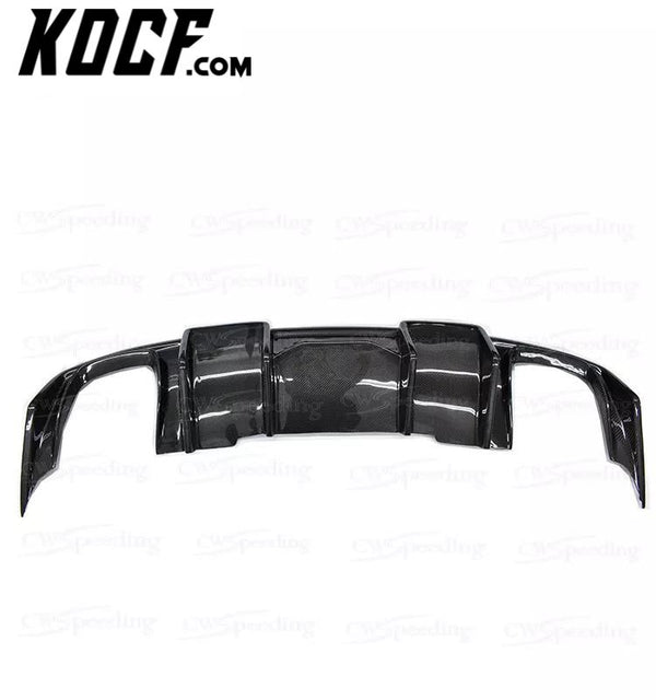 2014 KAR STYLE CARBON FIBER REAR BUMPER LIP REAR DIFFUSER FOR AUDI A4L B8.5 SPORT