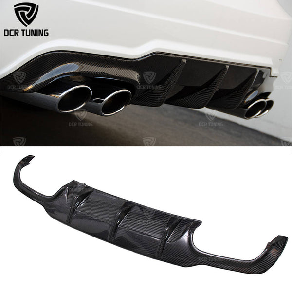 For Mercedes-Benz W204 AMG C63 LCI Carbon Fiber Rear Bumper Diffuser 2012-2014 Bodykit Lip