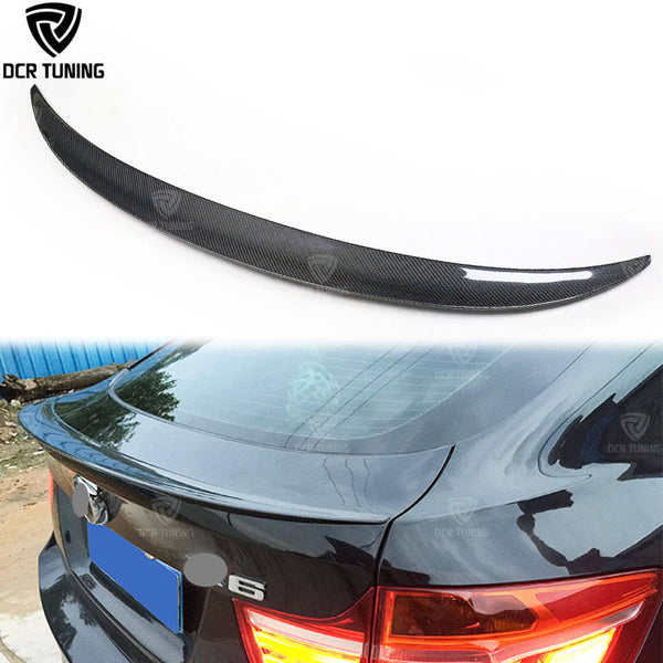 Trunk Carbon Fiber Spoiler Rear Wing Performance Type Boot Lip Auto Exterior For BMW X6 E71 2008-2015