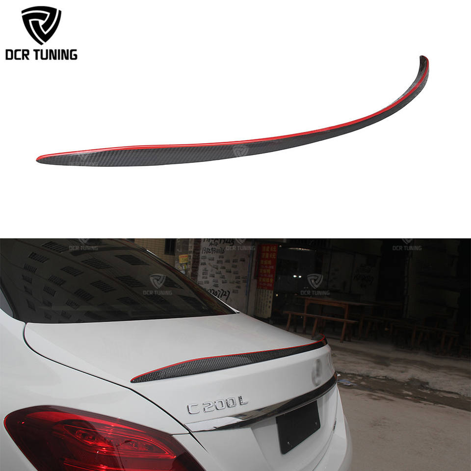 Alerón Trasero Para Mercedes Clase C W205 (2008-2014) - ABS Negro Brillante, Mejora Estética Y Aerodinámica