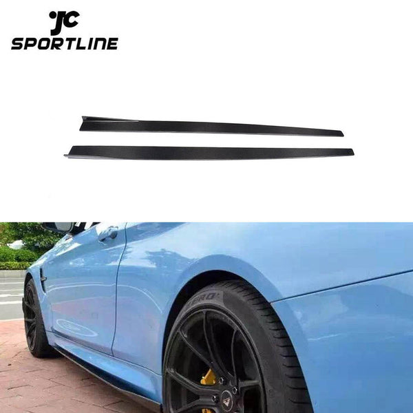 Carbon Fiber F82 F83 M4 Body Kit Side Skirt for BMW M3 M4 14-19