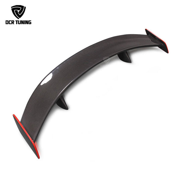 For Mercedes CLA CLASS W117 C117 CLA45 Carbon Fiber GT Rear Trunk Spoiler With Red line CLA 200 250 260 CLA45 2013 - UP