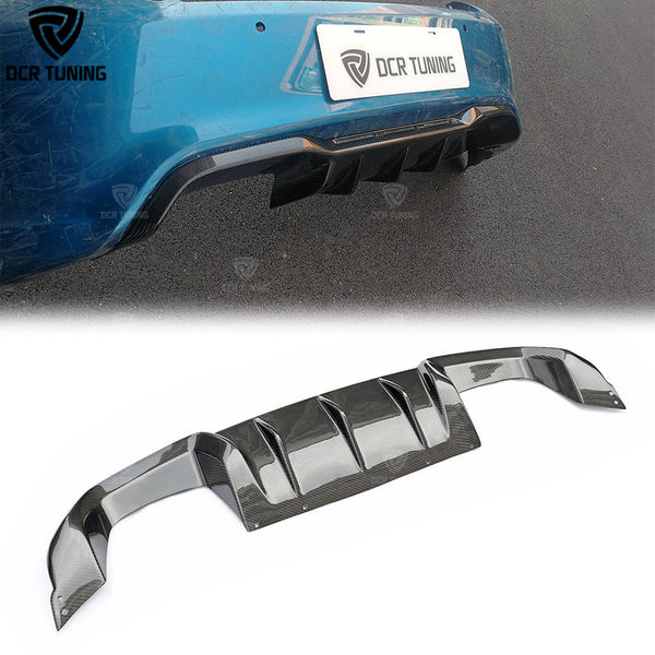 MP Style Carbon Fiber Rear Bumper Diffuser for BMW M2 F87 M2C Competition Body kits Exterior Protecter Trim