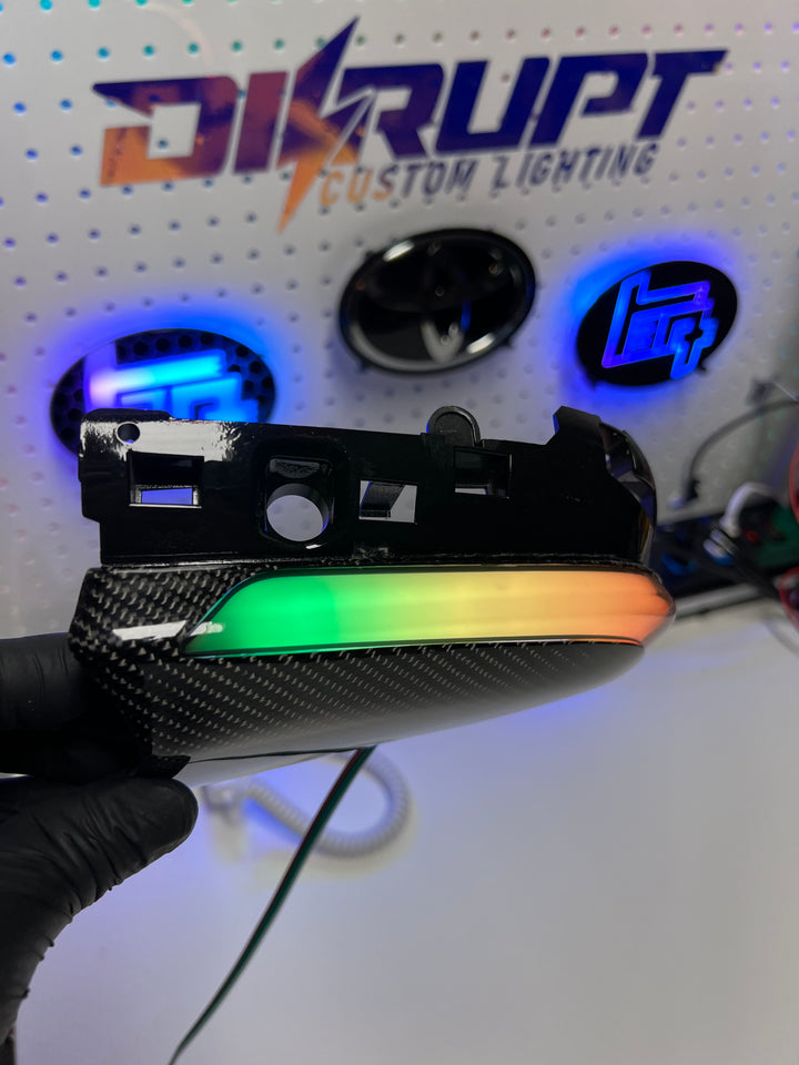 RGB LED Side Marker Mirror Lights Carbon Fiber Gen 8 2018-2024 Toyota Camry Compatible -  Disrupt_GFX - VIP Price