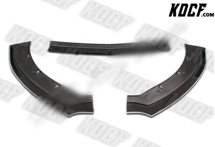 For 2015-2017 Ford Mustang Painted Black Front Bumper Body Kit Spoiler Lip 3PCS - KOCF.com - Car Parts