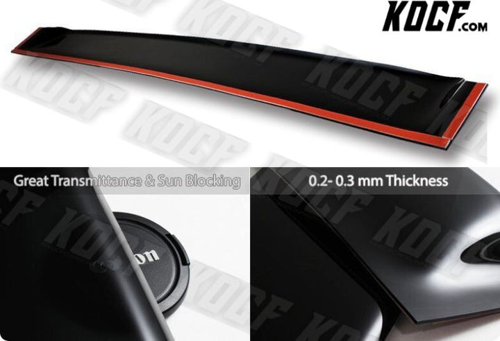 For 2013-2017 Honda Accord 2DR Smoke Acrylic Rear Window Roof Visor Spoiler - KOCF.com - Car Parts