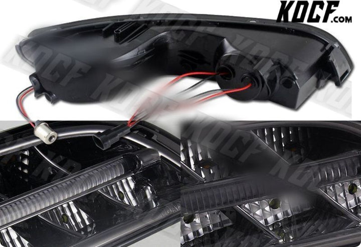 For 2004-2009 Porsche 911 997 Smoke Housing DRL LED Turn Signal Bumper Lights - KOCF.com - Car Parts