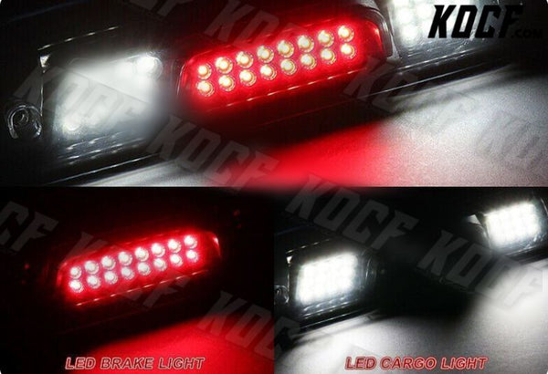 For 15-18 Silverado 2500HD 3500HD BLK/Smoke LED Third Brake Light W/Cargo Lamp - KOCF.com - Car Parts