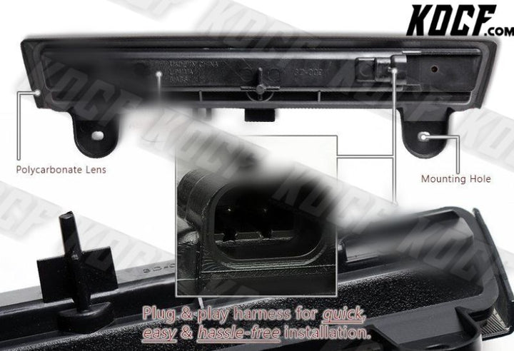 For Suburban/Tahoe/Yukon XL 1500 2500 Black/Smoke LED 3RD Third Brake Stop Light - KOCF.com - Car Parts