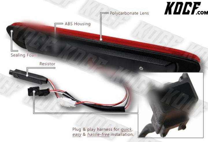 For Chevy/Colorado/GMC/Canyon Red Len LED BAR 3RD Third Brake Light W/Cargo Lamp - KOCF.com - Car Parts