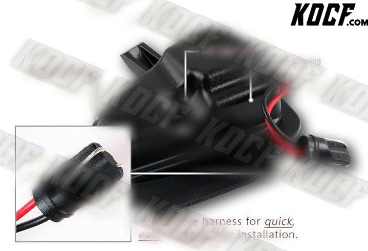 For 2010-2014 Volkswagen Golf GTi MK6 White LED Under Side Mirror Puddle Lights - KOCF.com - Car Parts