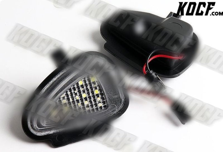 For 2010-2014 Volkswagen Golf GTi MK6 White LED Under Side Mirror Puddle Lights - KOCF.com - Car Parts