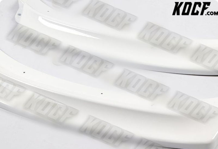 For 2017-2020 Audi A3 Painted White Front Bumper Body Kit Spoiler Lip 3PCS - KOCF.com - Car Parts