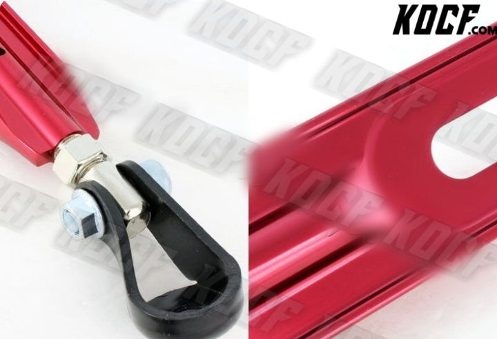 For 1990-2001 Acura Integra Red CNC Aluminum Lower Front+Rear Strut Tie bar 2pcs - KOCF.com - Car Parts