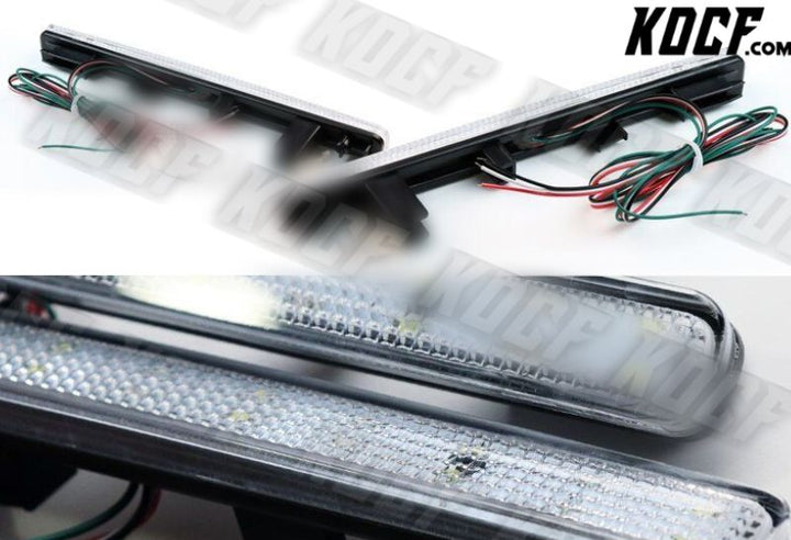 For 2009-2014 Acura TSX Clear Lens 48-LED Rear Bumper Reflector Brake Light Lamp - KOCF.com - Car Parts