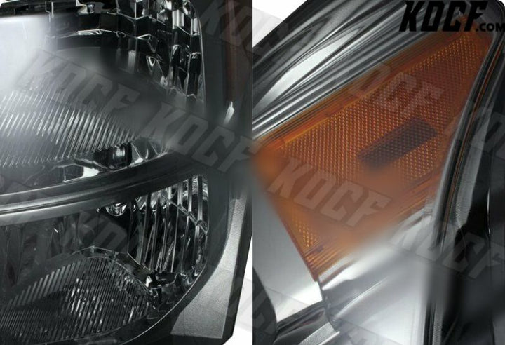 For 2011-2016 Ford F250/F350/F450 Super Duty Smoke Headlights W/Amber Reflector - KOCF.com - Car Parts