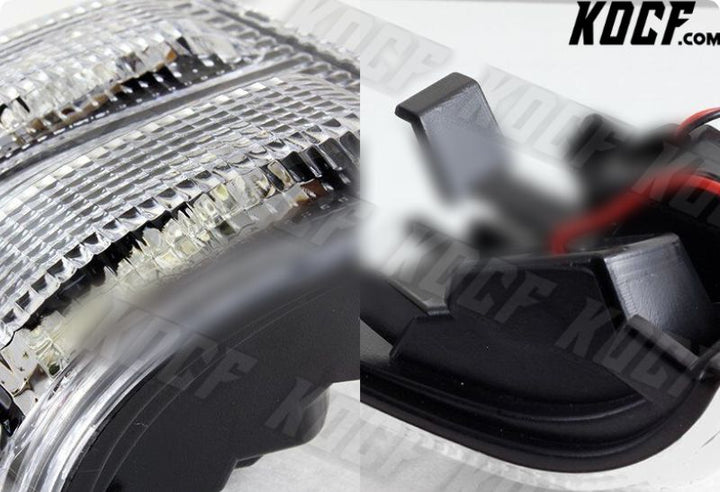 For Ford F250 F350 F450 Superduty Clear Side Mirror Amber LED Turn Signal Lights - KOCF.com - Car Parts