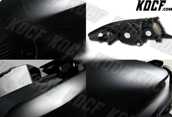 For 2009-2010 Toyota Corolla JDM Dark Smoke Lens Clear Reflector Headlights Lamp - KOCF.com - Car Parts