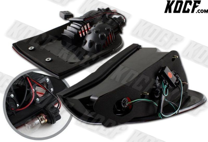 For BMW E53 X5 Chrome Housing Red/Clear Lens Rear Brake Tail Lights Lamps Pair - KOCF.com - Car Parts