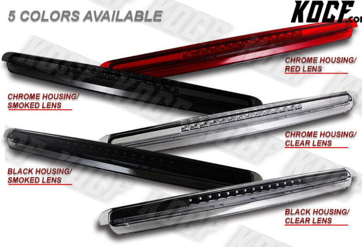 For 05-10 Scion tC Chrome Housing Red Lens LED 3RD Third Brake Tail Stop Light - KOCF.com - Car Parts