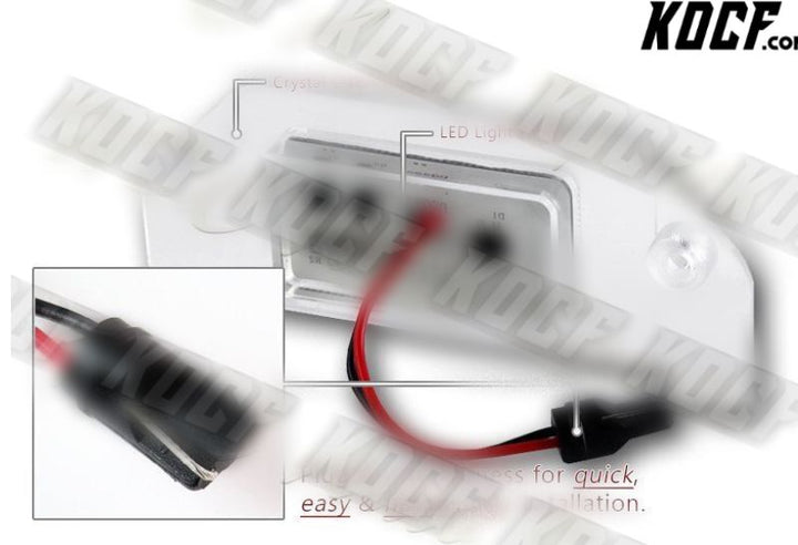 For Dodge Magnum/Dart/Chrysler 300 White SMD LED 6000K License Plate Lights 2pcs - KOCF.com - Car Parts