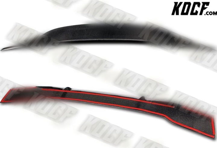 For 08-14 Mercedes C180 C300 C350 C63 PSM Style Real Carbon Rear Trunk Spoiler - KOCF.com - Car Parts