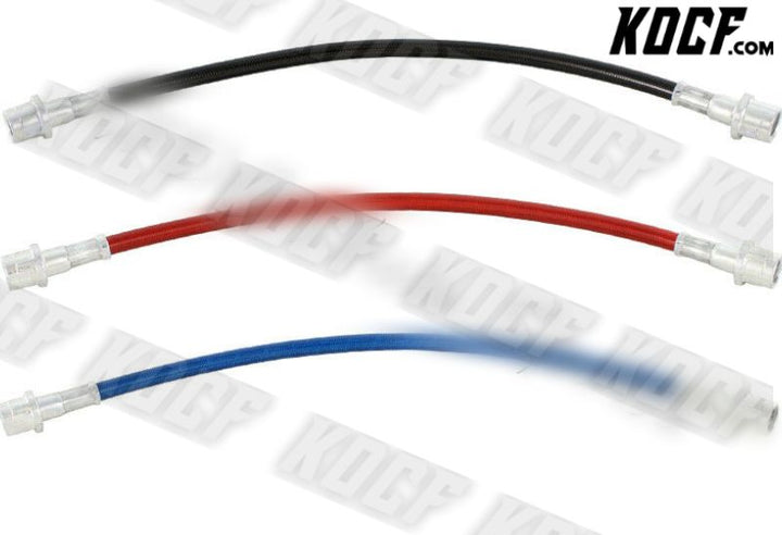 For 98-05 Porsche 911 966 Carrera Front + Rear Steel Brake Line Hose Kit - Blue - KOCF.com - Car Parts