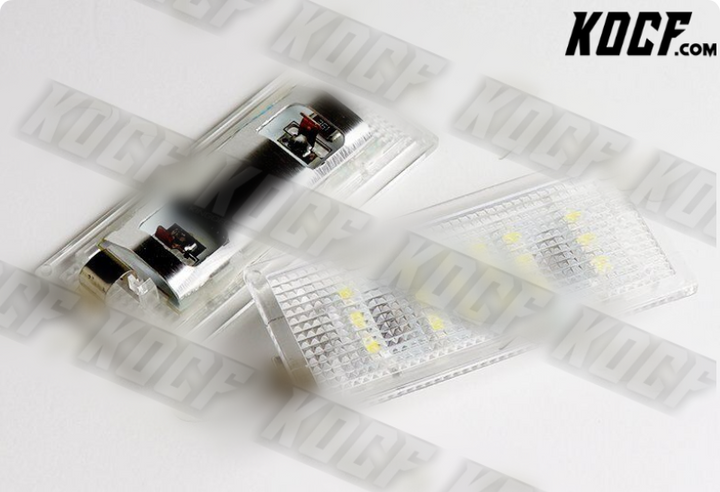 For 99-06 BMW E46 3-Series Coupe White 18-SMD LED License Plate Lights Lamp Pair - KOCF.com - Car Parts