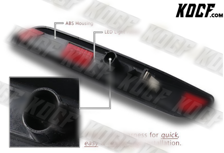 For BMW 1/3/5-Series F10 Style Smoke Amber LED Turn Signal Side Marker Lights - KOCF.com - Car Parts