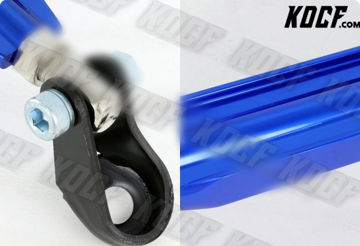 For 1988-1995 Honda Civic/CRX Blue Aluminum Rear Lower Tie Strut Bar Brace - KOCF.com - Car Parts