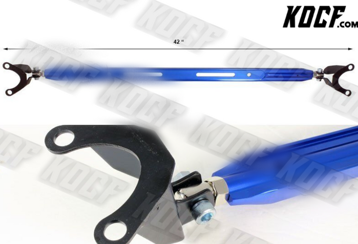 For 1993-1997 Honda Civic Del Sol Rear Upper Blue Aluminum Tower Brace Strut Bar - KOCF.com - Car Parts