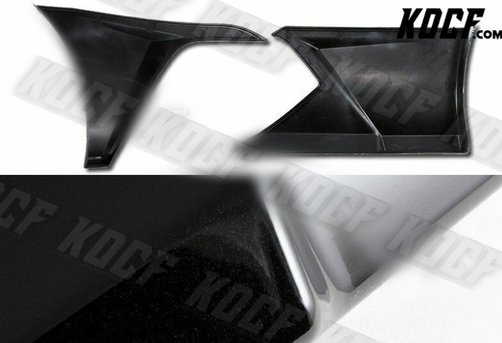 For 2016-2019 Honda Civic 4-DR Painted Black Front+Rear Bumper Lip Body Kit 4PCS - KOCF.com - Car Parts